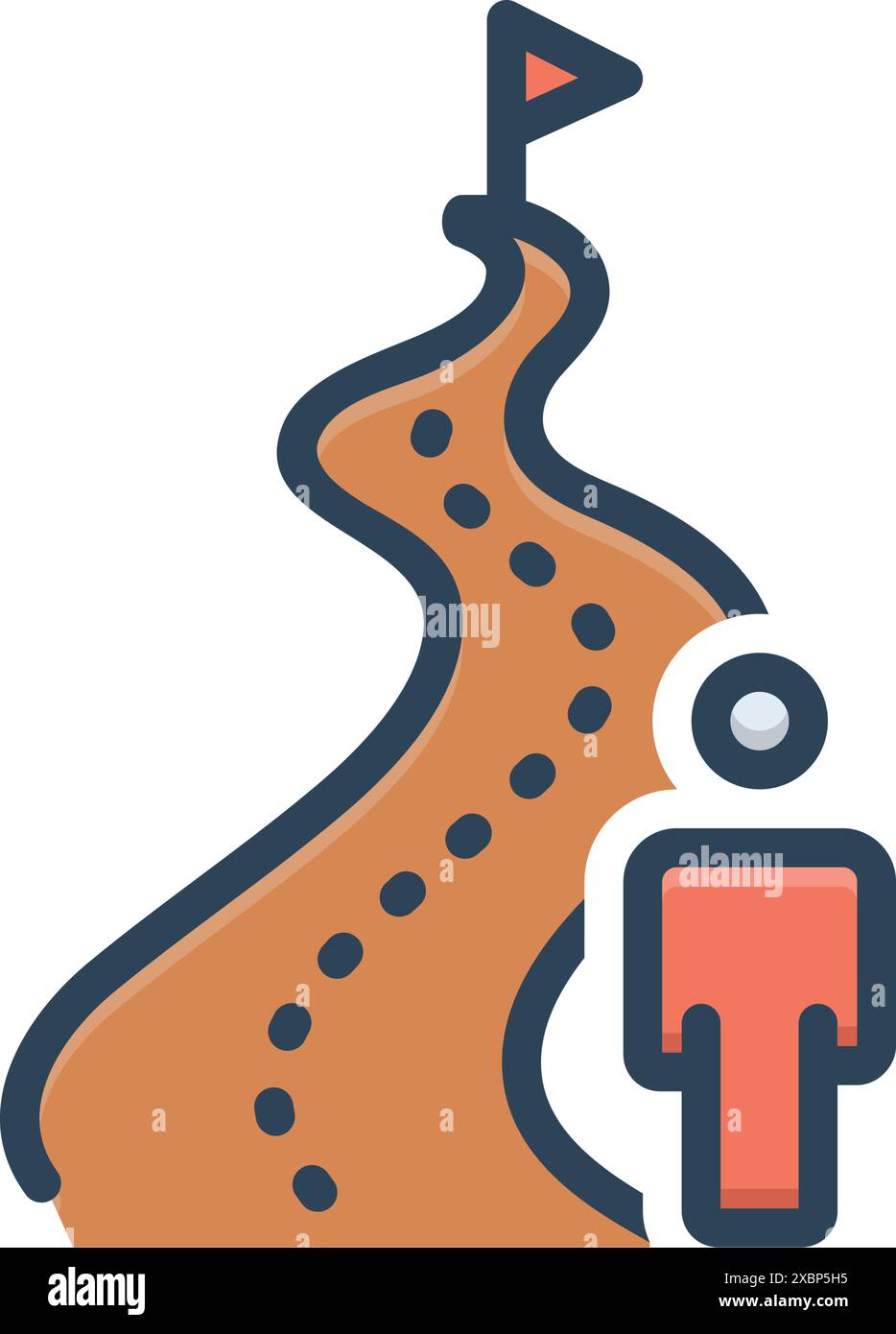 Symbol für Ferne, Ferne Stock Vektor