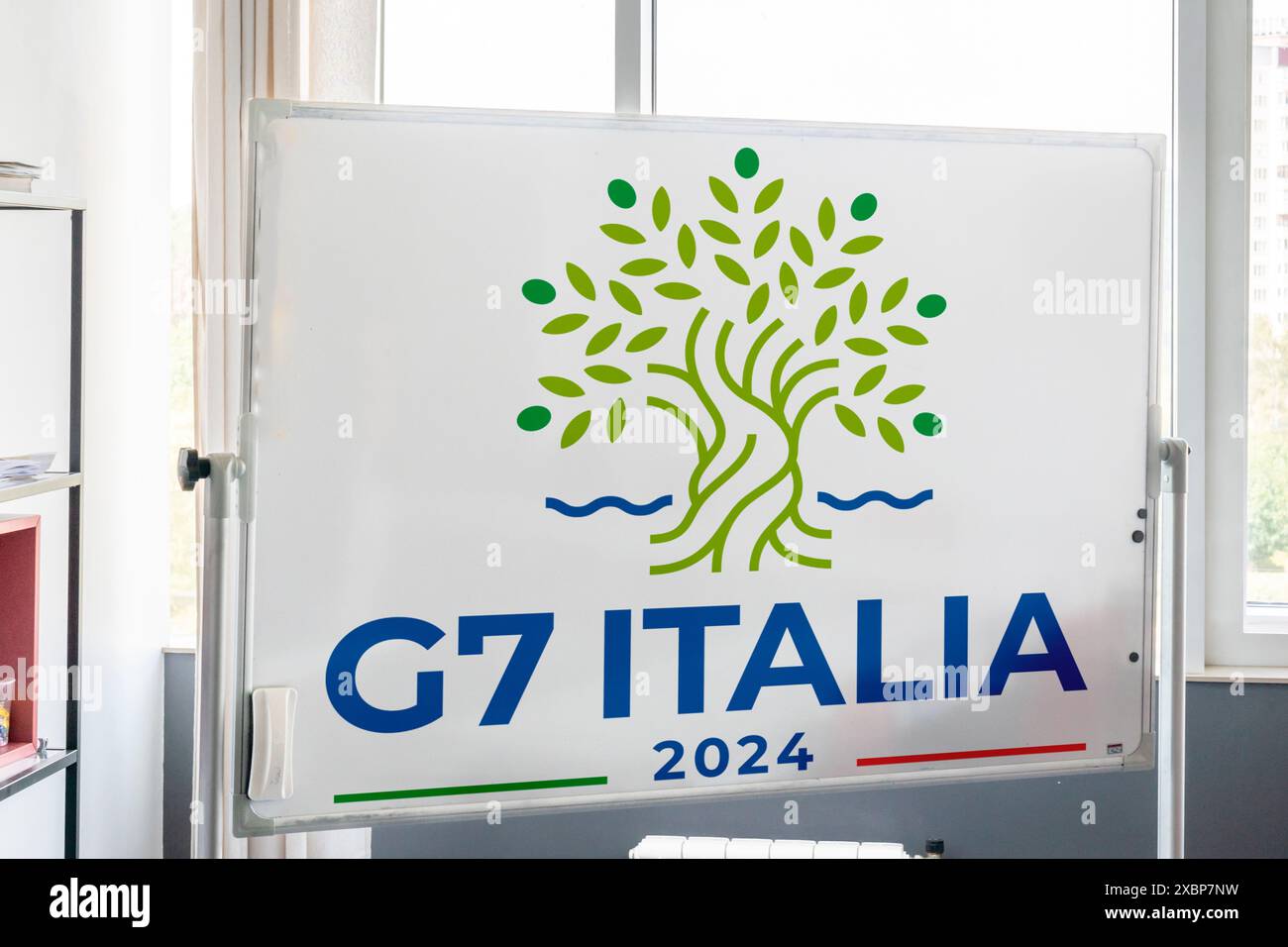 50. G7-Gipfel der 50. G7-Gipfel findet vom 13. Bis 15. Juni 2024 in der Stadt Fasano in Apulien, Italien, statt Stockfoto