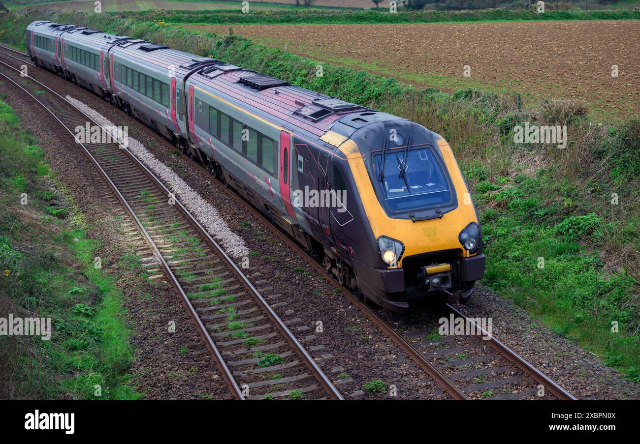 GWR (Great Western Railway) Class 220 Penzance nach Plymouth bei Gwinear in Cornwall Stockfoto