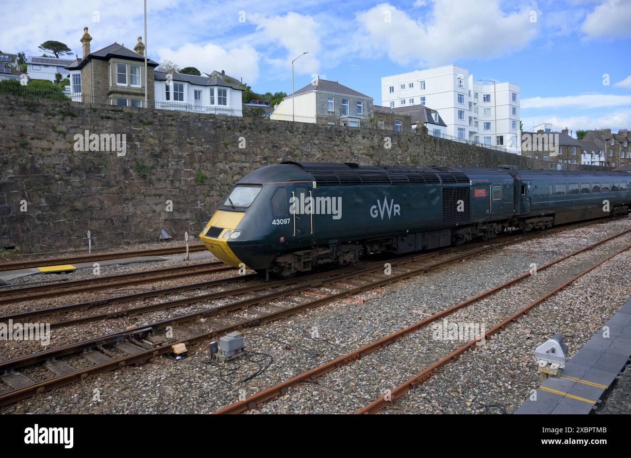 British Rail Class 43 (HST) am Bahnhof Penzance Stockfoto