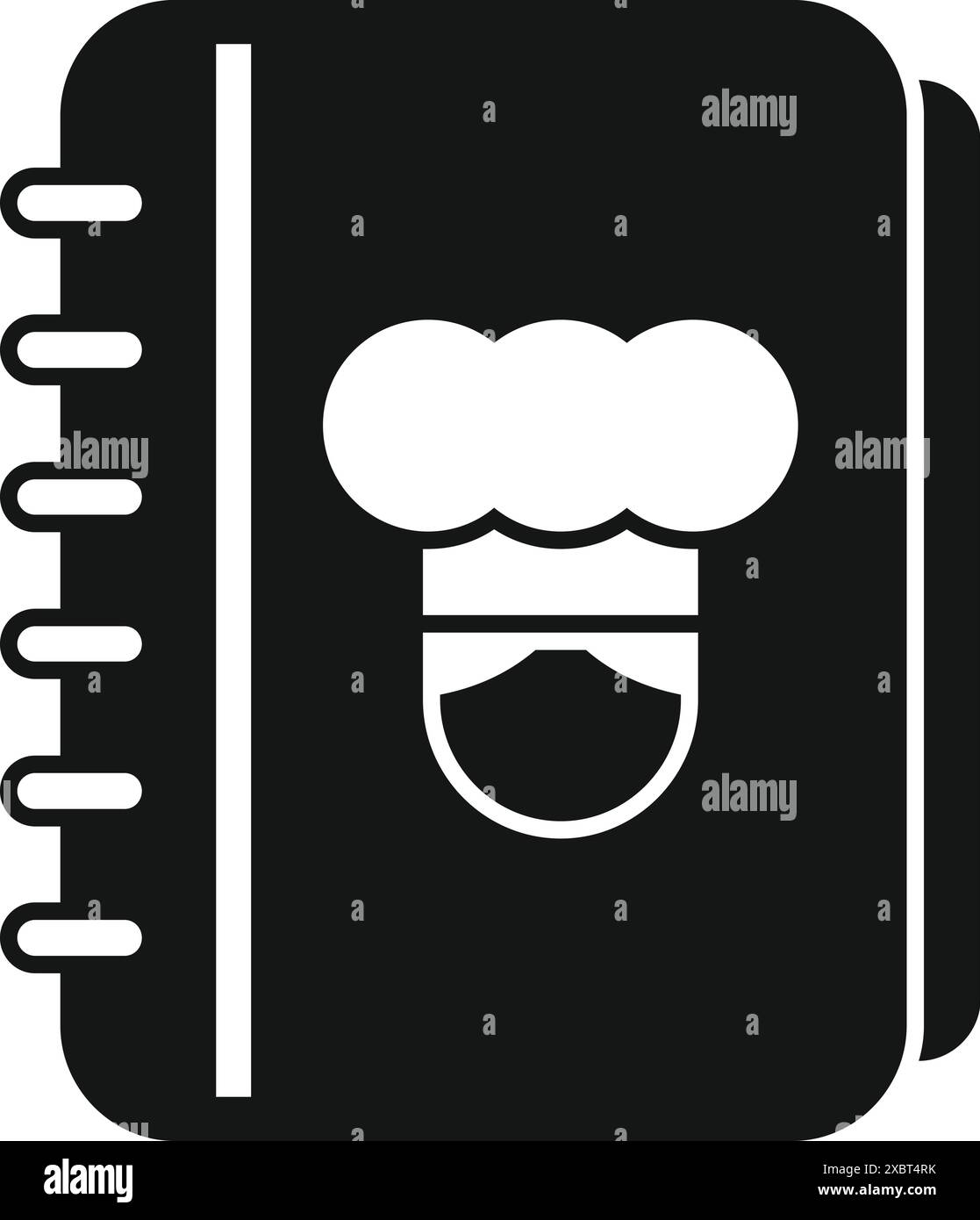 Kochbuch-Symbol für Kochrezepte und kulinarische Kunst, perfekt für kulinarische Designs Stock Vektor