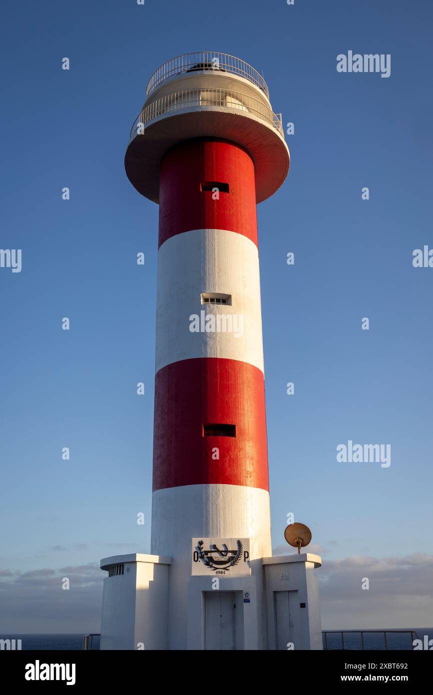 Der Leuchtturm von Fuencaliente, La Palma auf den Kanarischen Inseln, Spanien Stockfoto