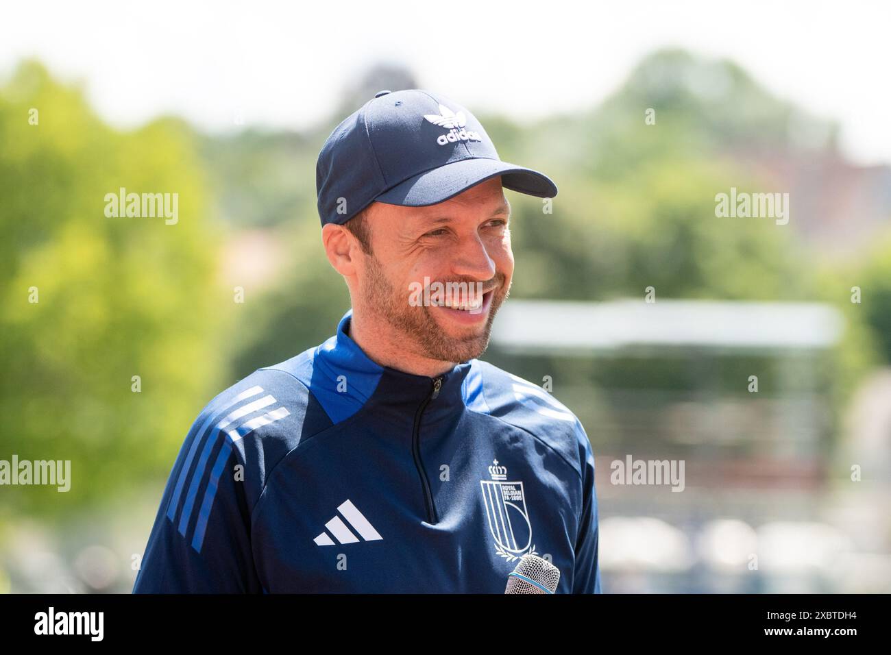 Andreas Hinkel (Belgien, Co-Trainer), GER, Belgien (BEL), öffentliche Schulung, Fussball Europameisterschaft, UEFA EURO 2024, 13.06.2024 Foto: Eibner-Pressefoto/Michael Memmler Stockfoto