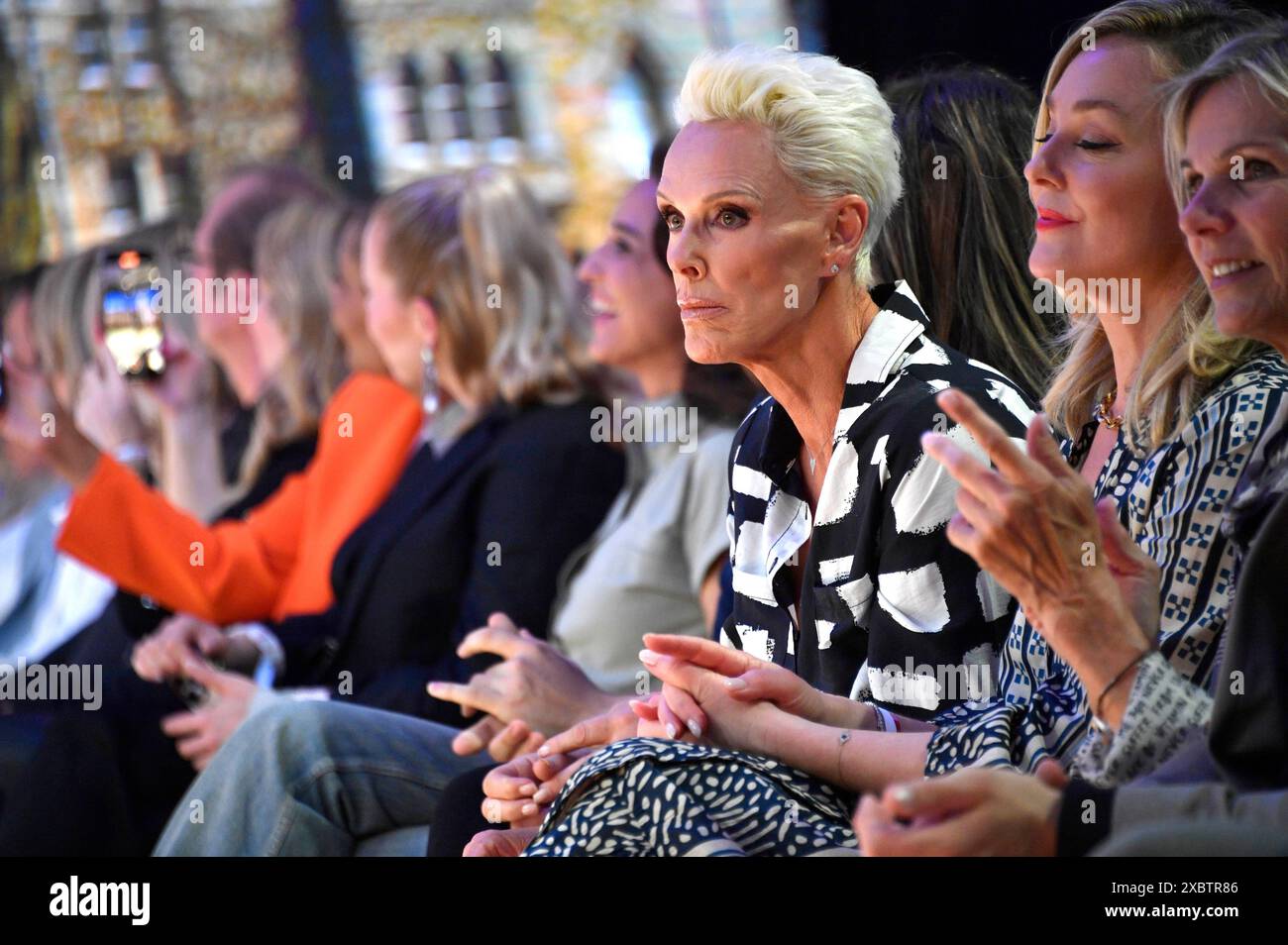 Brigitte Nielsen bei der Ernsting's Family Fashion Show 2024 im Hotel Atlantic. Hamburg, 11.06.2024 Stockfoto