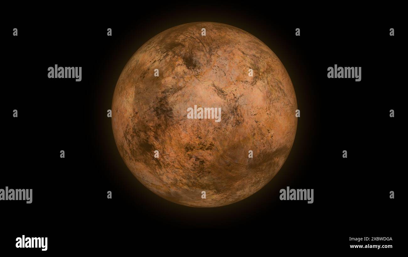 Gliese 667 CC ist ein Exoplanet in der bewohnbaren Zone des roten Zwergsterns Gliese 667 C. bekannt für seine erdähnlichen Qualitäten. Stockfoto