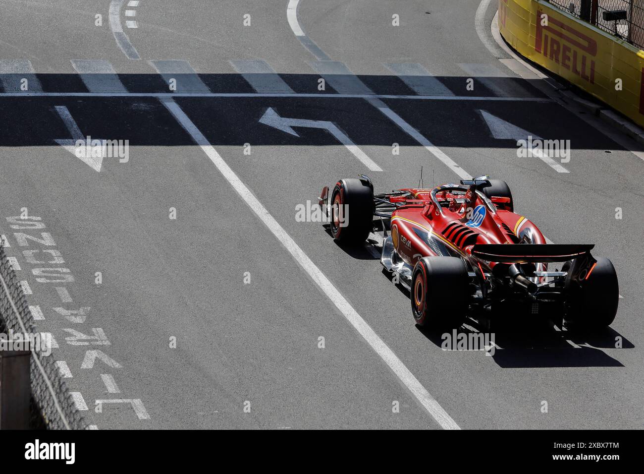 Monte Carlo, Fürstentum Monaco. Mai 2024. Formel 1 Grand Prix de Monaco auf dem Circuit de Monaco in Monte Carlo. Im Bild: Charles Leclerc (MON) von Scuderia Ferrari im Ferrari SF-24 in La Rascasse während des Qualifying © Piotr Zajac/Alamy Live News Stockfoto