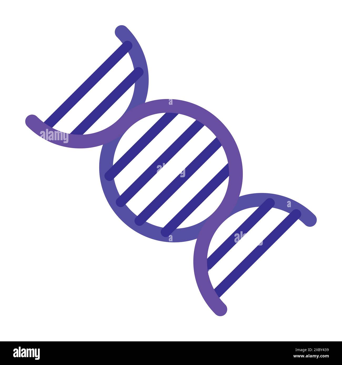 DNA-Symbol Symbol Vektorsymbol. Abbildung des DNA-Zeichens Stock Vektor