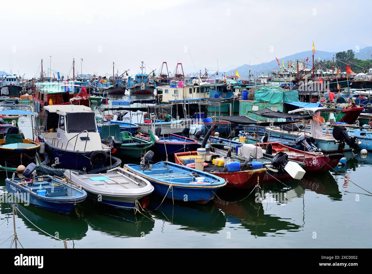 Uferpromenade von Cheung Chau Island, Hongkong Stockfoto