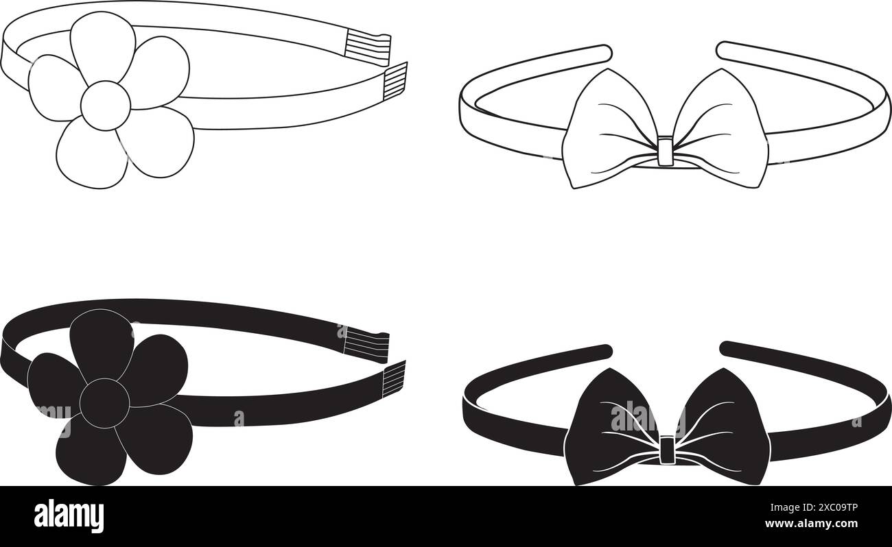 Stirnband-Symbol-Design-Vektor-Illustration Stock Vektor