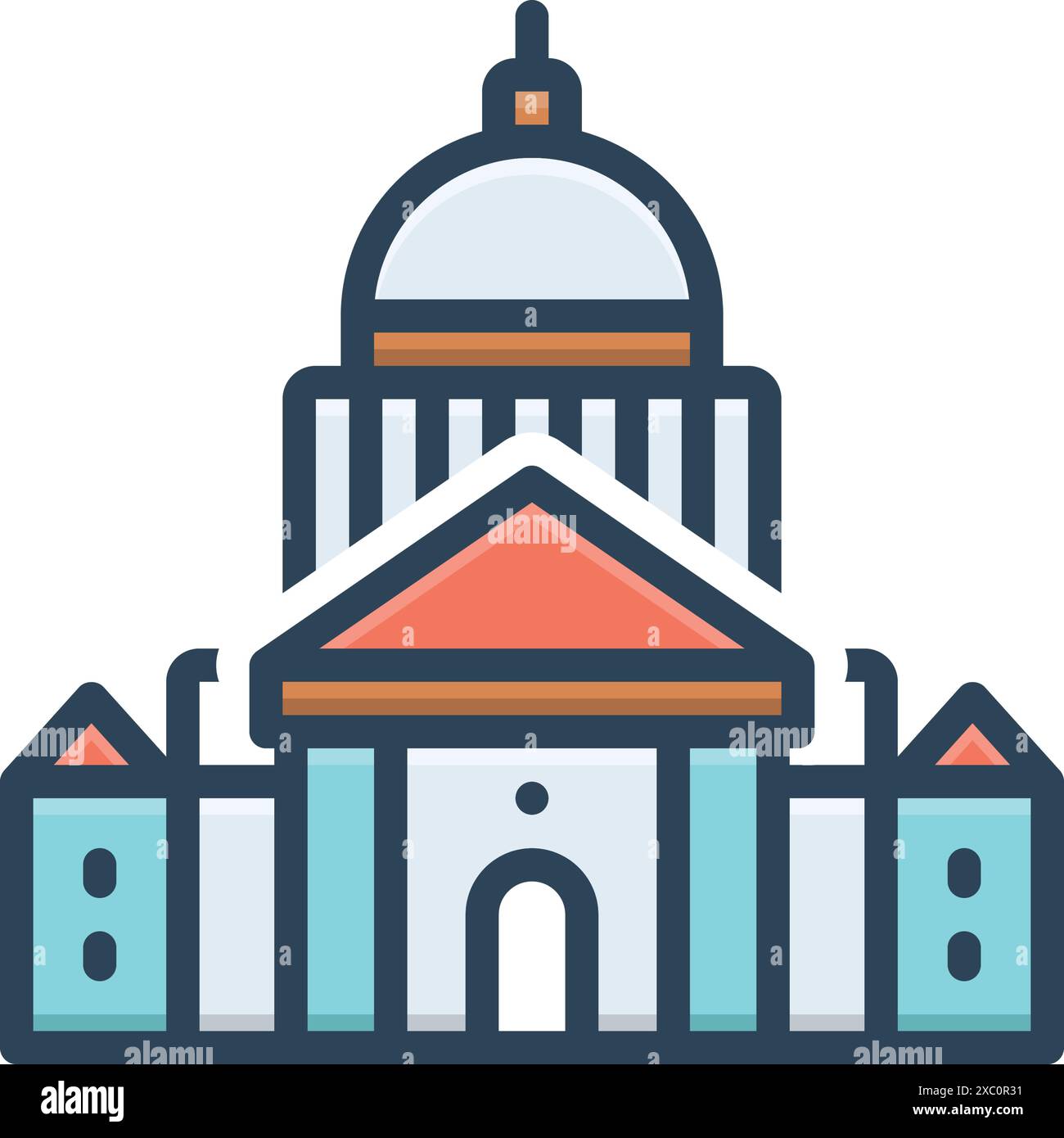 Symbol für Bund, Gebäude Stock Vektor