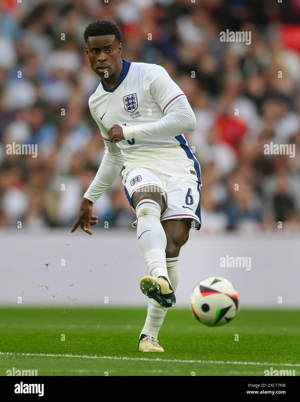 Juli 2024 - England gegen Island - International Friendly - Wembley Marc Guehi in Aktion. Bild : Mark Pain / Alamy Live News Stockfoto