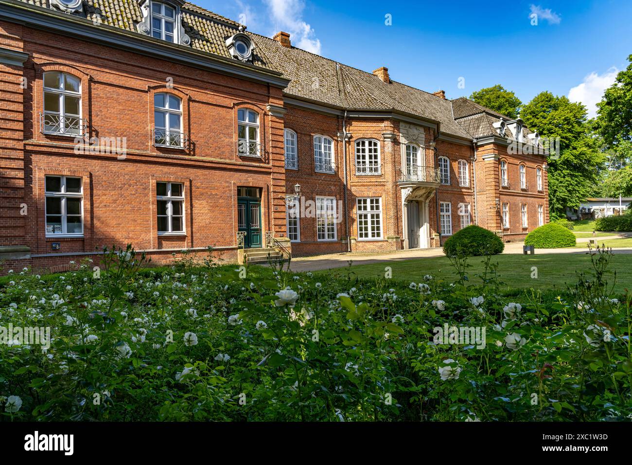 Das Prinzenhaus im Schlosspark Plön, Schleswig-Holstein, Deutschland | das Fürstenhaus im Schlosspark, Plön, Schleswig-Holstein, Deutschland Stockfoto