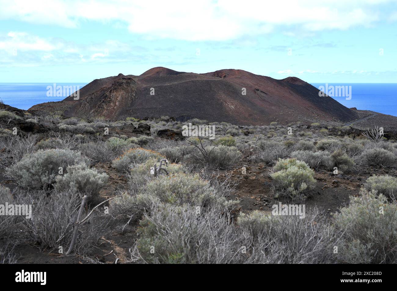 Vulkan in Punta Orchilla. Gemeinde El Pinar, El Hierro, Provinz Santa Cruz de Teneriffa, Kanarische Inseln, Spanien. Stockfoto