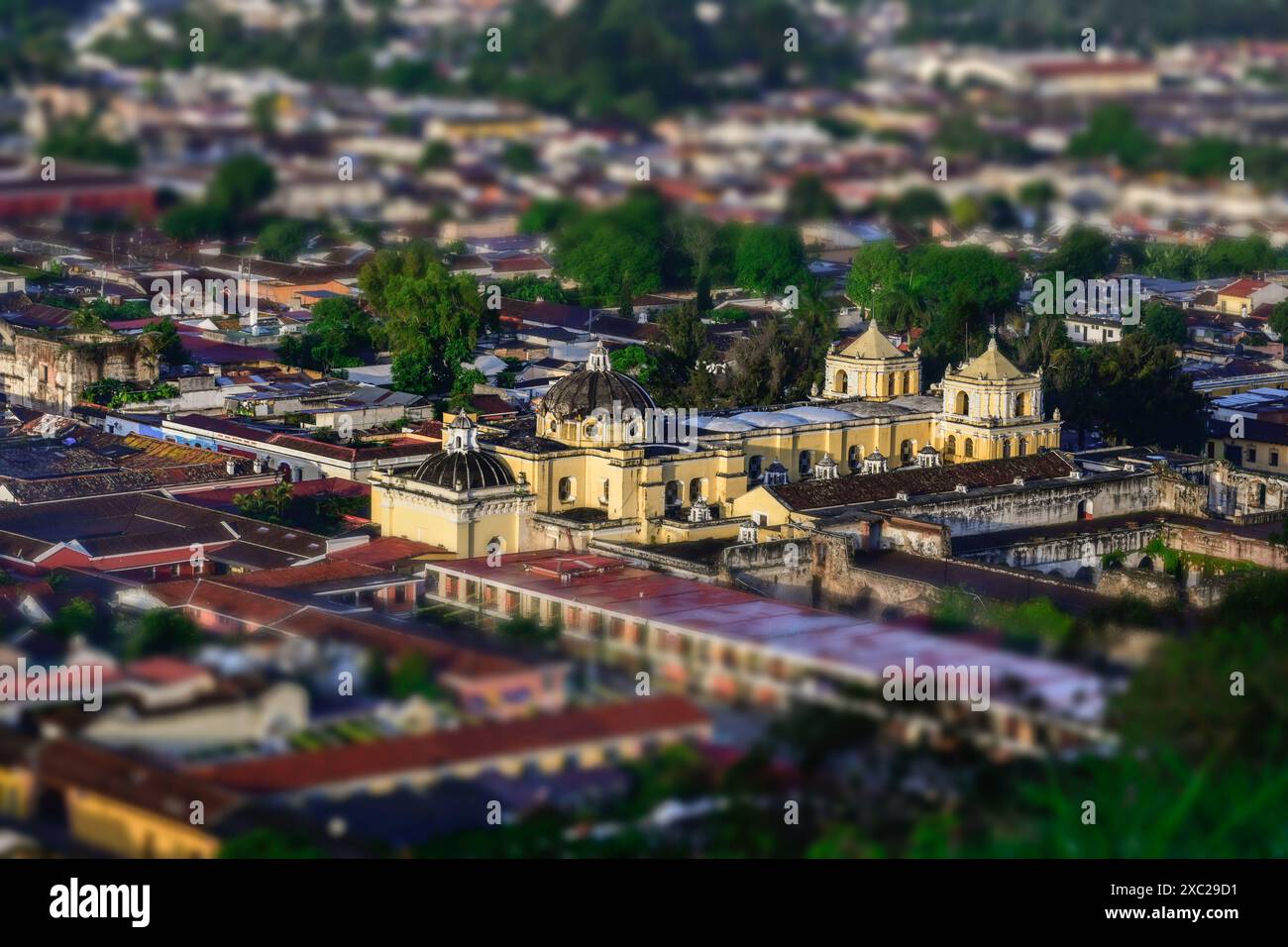 Construcción en miniatura en Antigua Guatemala Stockfoto Construcción en miniatura en Antigua Guatemala Stockfoto