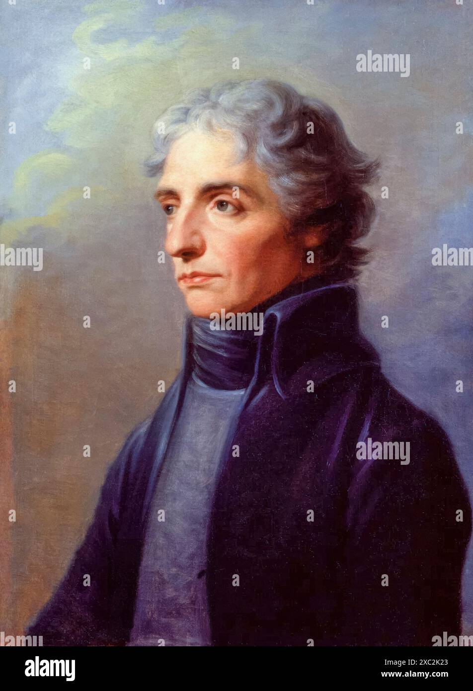 Vizeadmiral Sir Horatio Nelson, Lord Nelson, (1708–1805), Porträtgemälde in Öl auf Leinwand von Heinrich Füger, 1800 Stockfoto