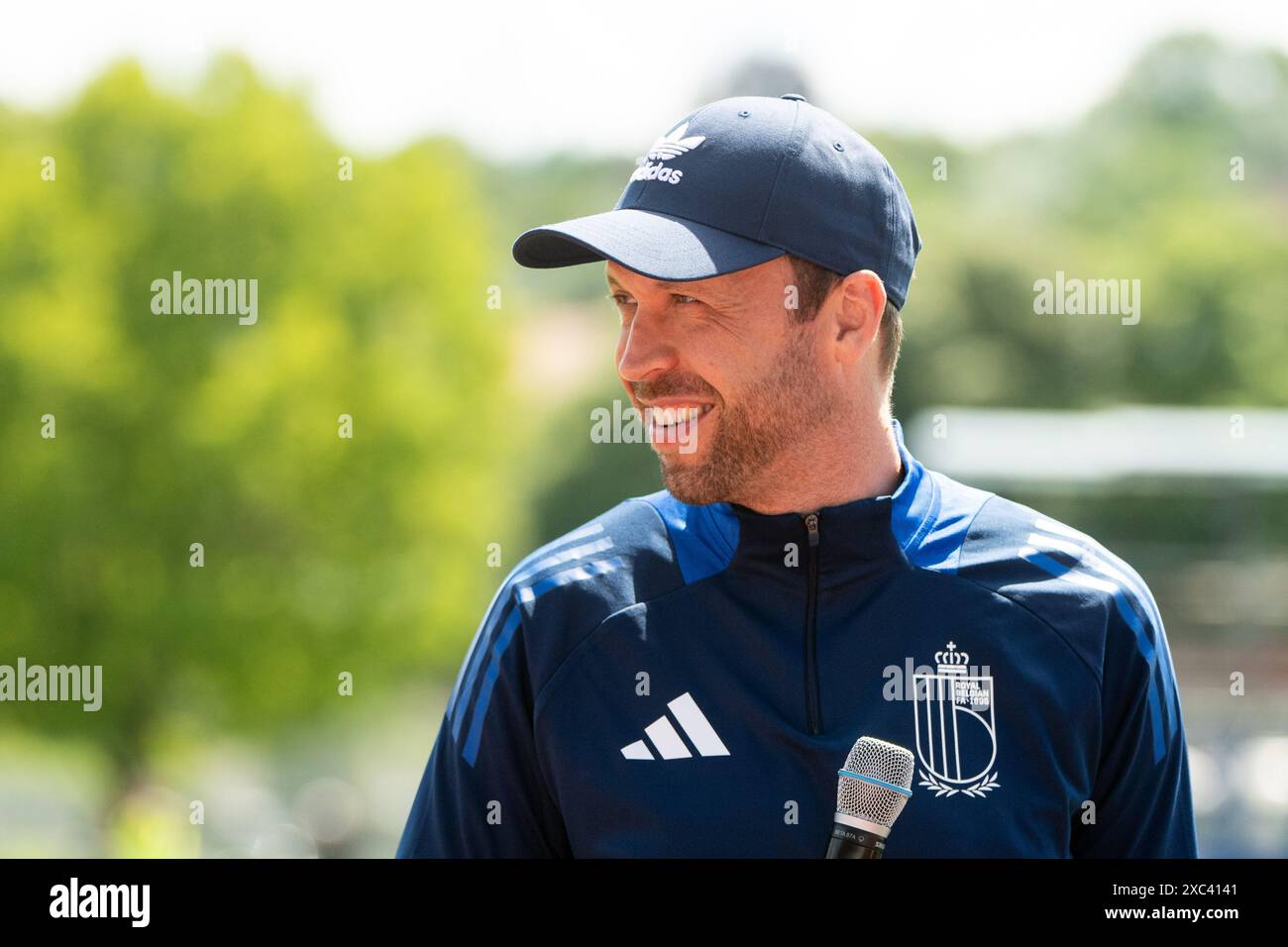 Belgien, 13.06.2024, Andreas Hinkel (Belgien, Co-Trainer), GER, Belgien (BEL), öffentliche Schulung, Fussball Europameisterschaft, UEFA EURO 2024, 13.06.2024 Foto: Eibner-Pressefoto/Michael Memmler Stockfoto