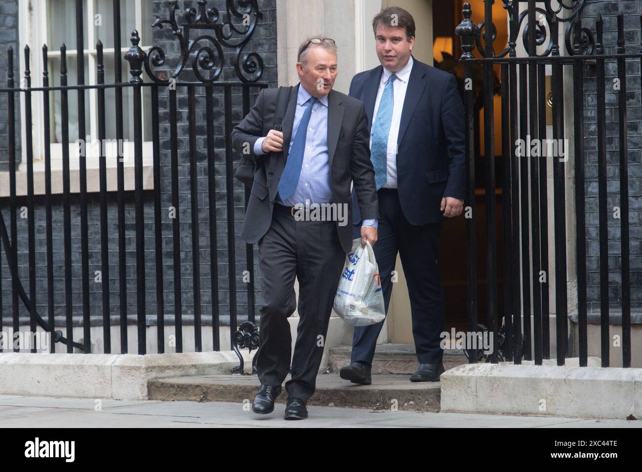 London, Großbritannien. September 2023. Im Bild: (L-R) - Chief Phip Simon Hart und Craig Williams - Parlamentarischer Privatsekretär bei Premierminister Rishi Sunak de Stockfoto