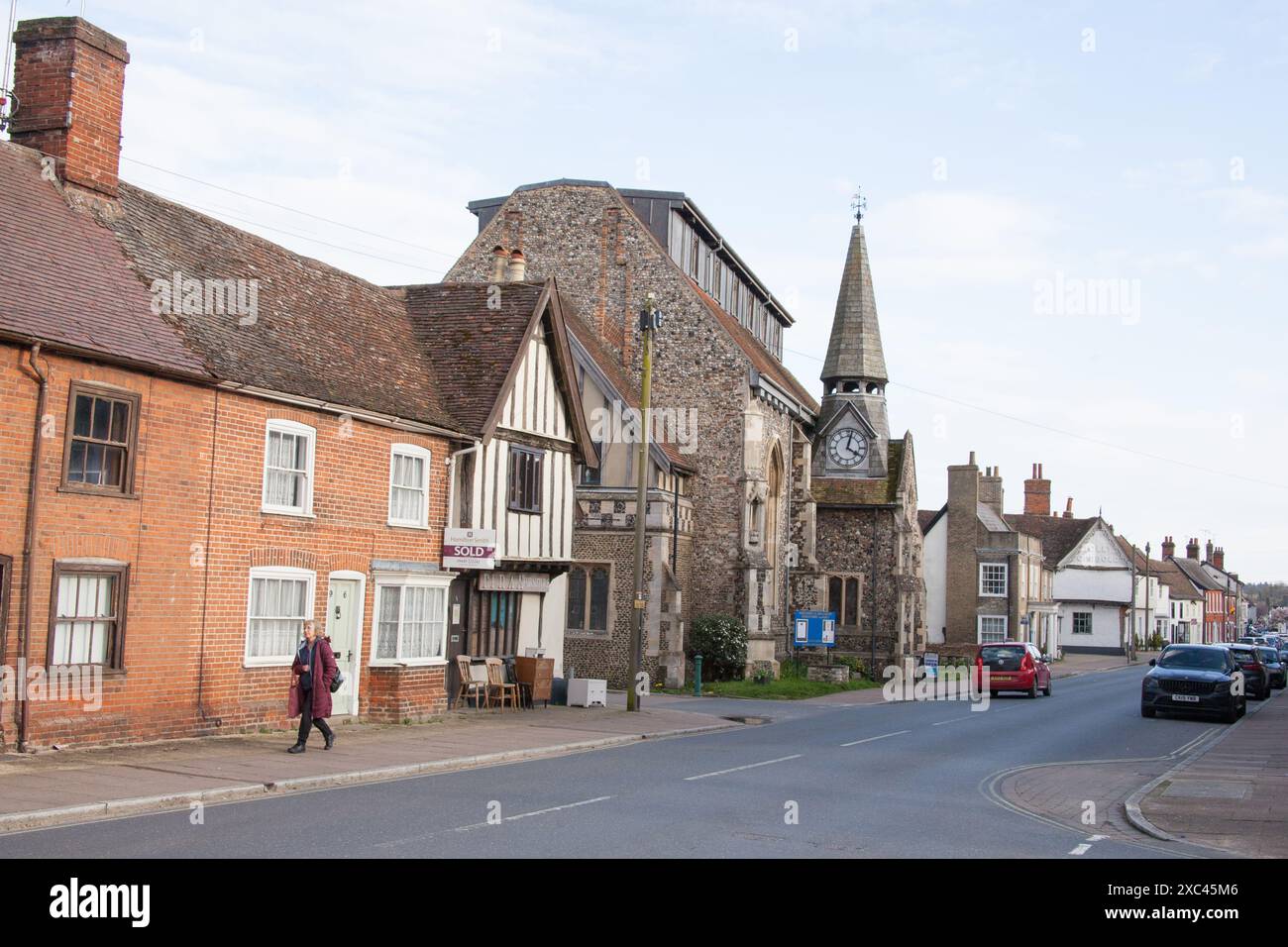 Eine alte Kirche in Needham Market, Suffolk, Großbritannien Stockfoto