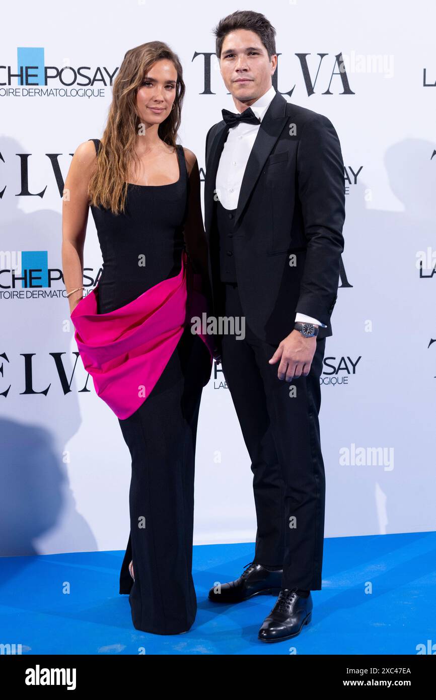 María Pombo und Pablo Castellano nehmen an der Telva Teil und organisiert Wohltätigkeitsessen „Fight with Care“ Photocall im Königlichen Theater. (Foto: Nacho Lopez / SOPA Images/SIPA USA) Stockfoto