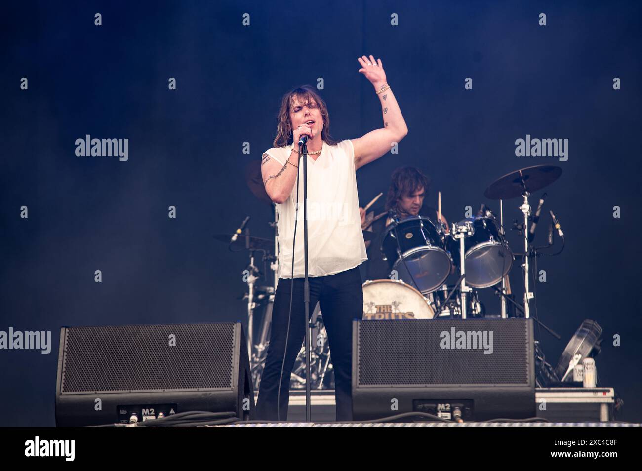 Donington, Großbritannien. Juni 2024. Die Struts übernehmen die Hauptbühne beim Download Festival. Cristina Massei/Alamy Live News Stockfoto