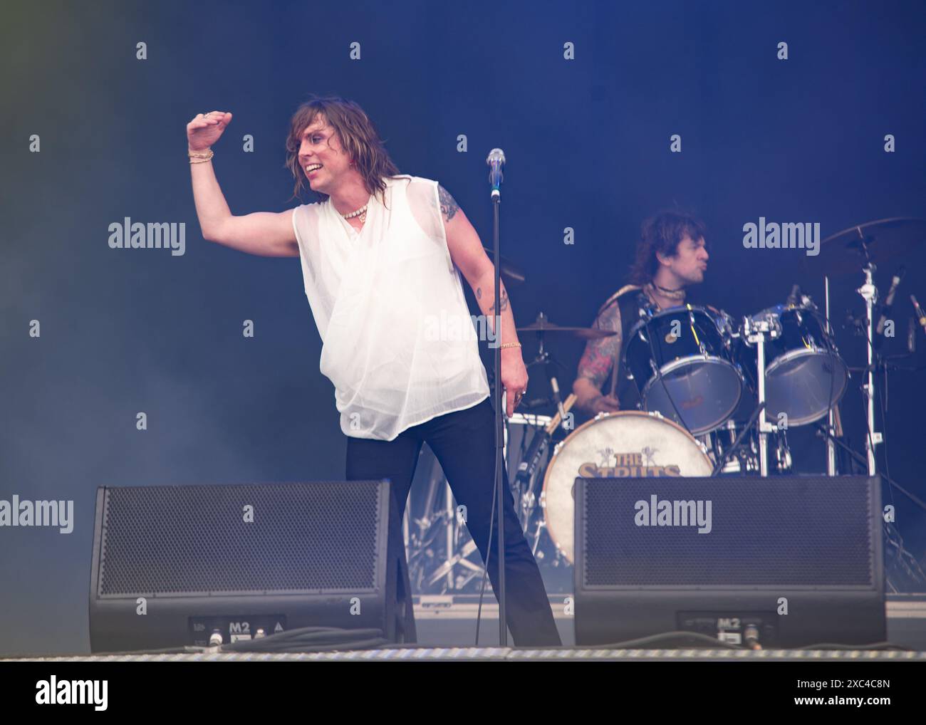 Donington, Großbritannien. Juni 2024. Die Struts übernehmen die Hauptbühne beim Download Festival. Cristina Massei/Alamy Live News Stockfoto