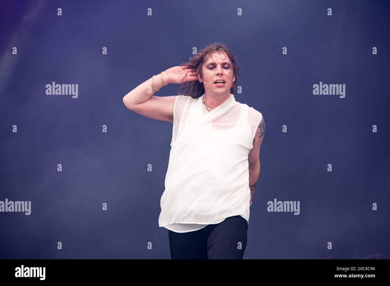 Donington, Großbritannien. Juni 2024. Die Struts übernehmen die Hauptbühne beim Download Festival. Cristina Massei/Alamy Live News Stockfoto