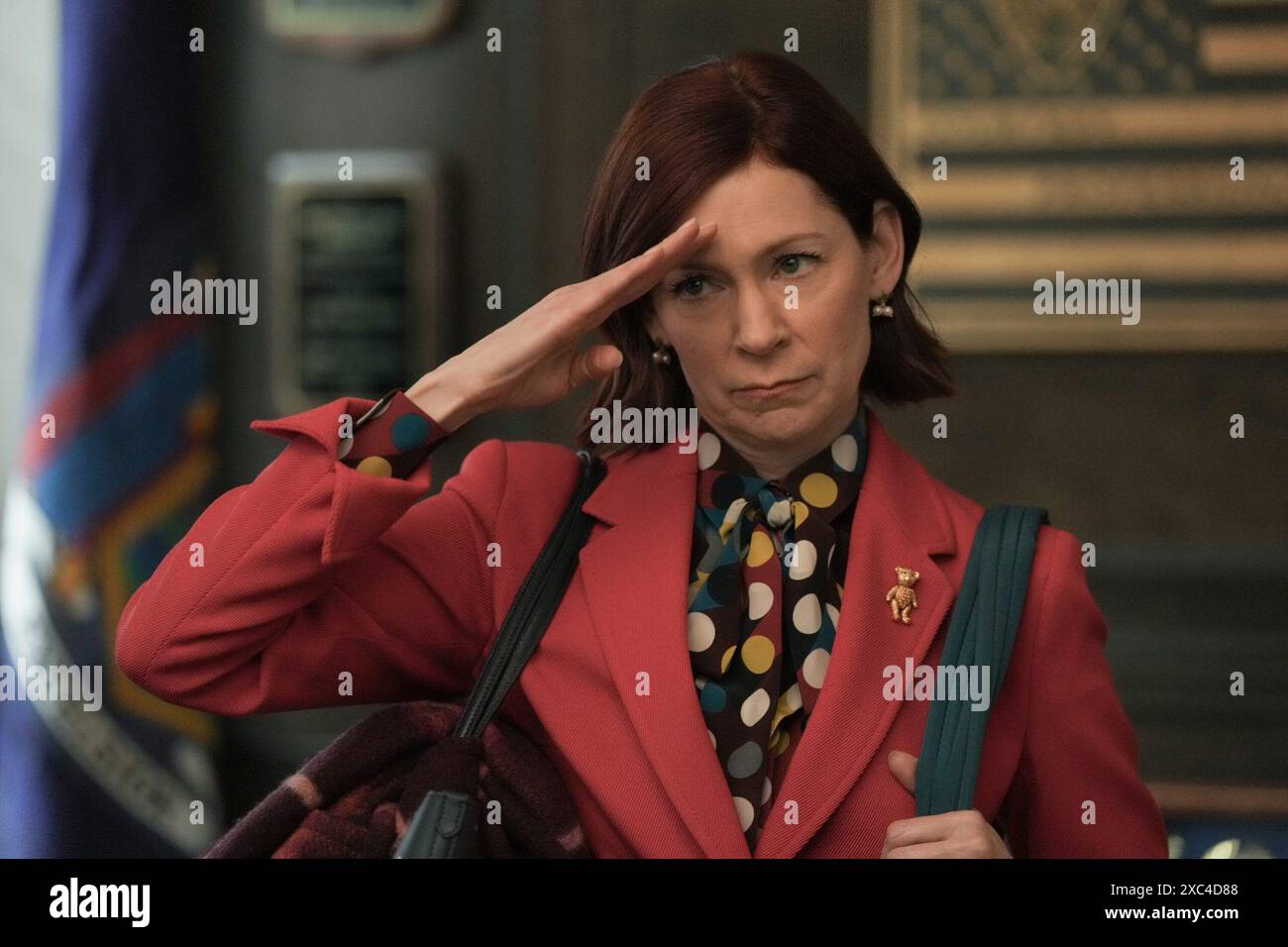 CARRIE PRESTON IN ELSBETH (2023). Quelle: CBS Studios King Size Productions Lightnin' Production Rentals Scott Free Productions / Album Stockfoto