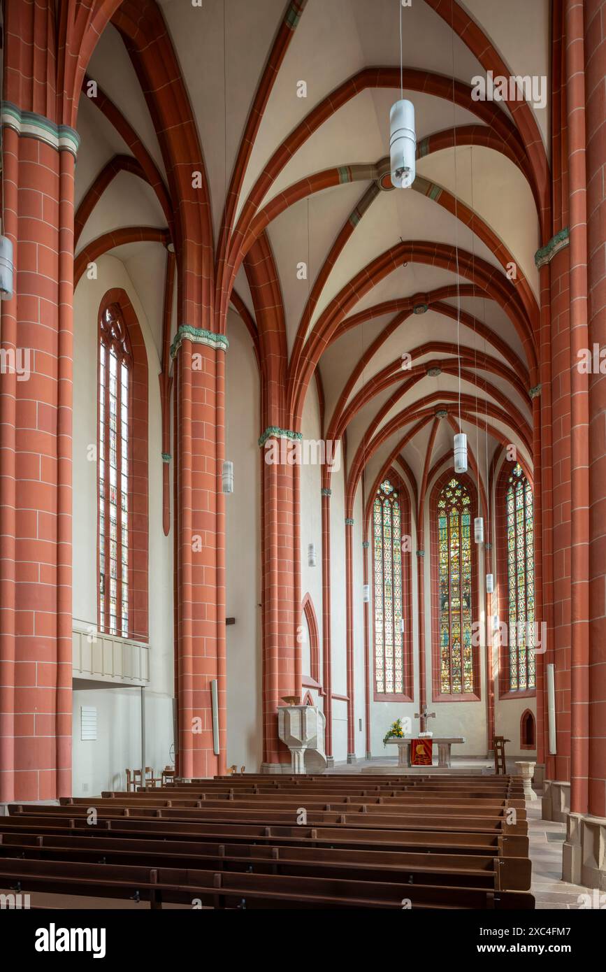 Homberg (Efze), Pfarrkirche St. Marien, Blick nach Osten Stockfoto