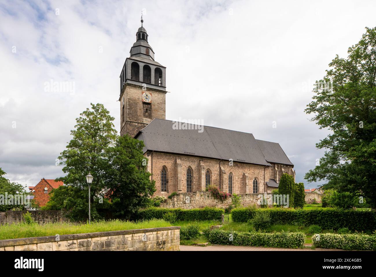 Bad Sooden-Allendorf, Ortsteil Allendorf, evangelische Heiligkreuzkirche, Blick von Süden Stockfoto