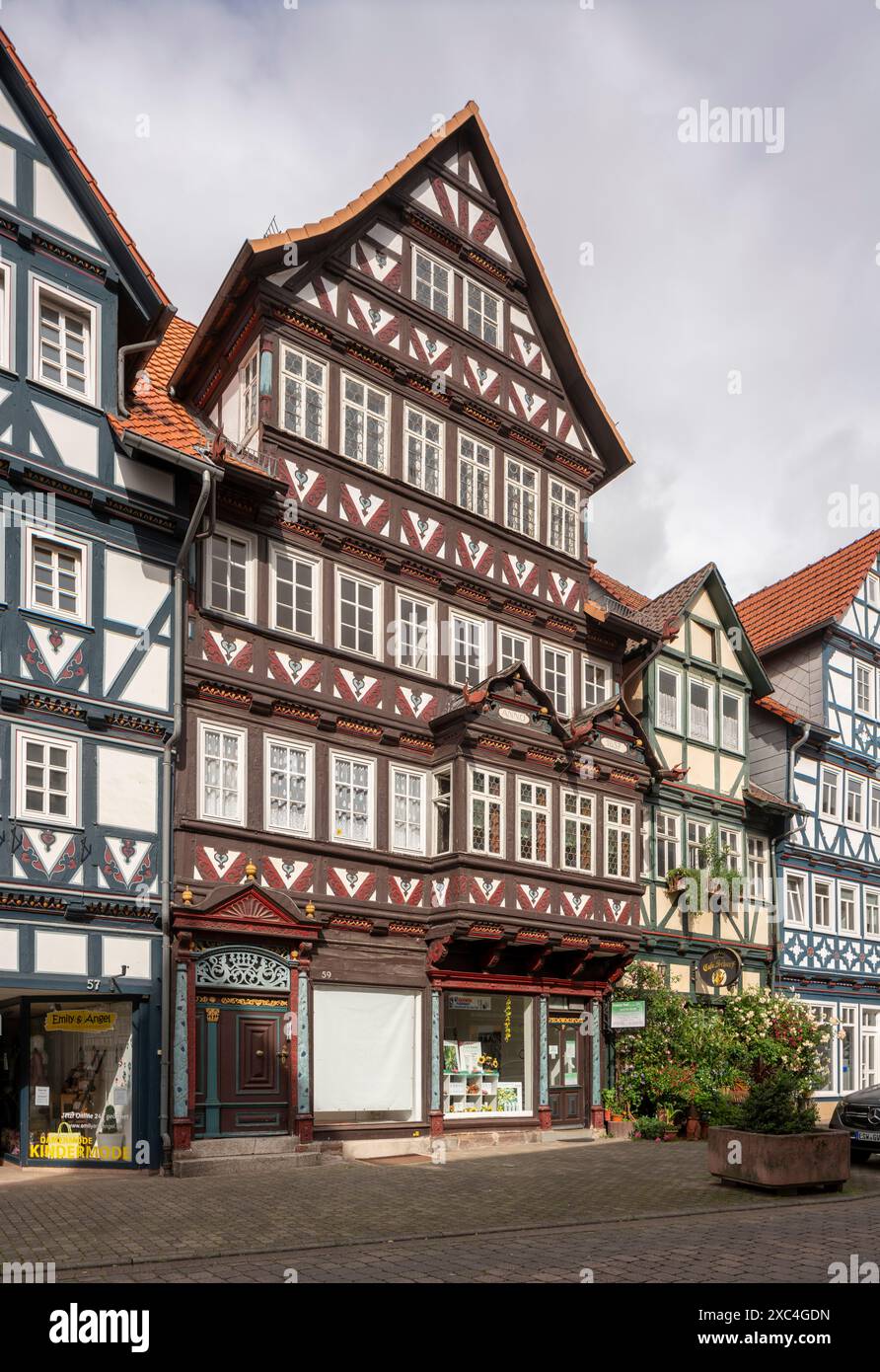 Bad Sooden-Allendorf, Ortsteil Allendorf, Kirchstraße, Haus Nr. 59 Stockfoto