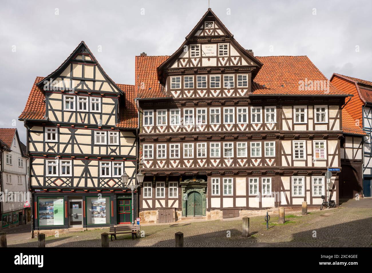 Bad Sooden-Allendorf, Ortsteil Allendorf, Kirchstraße, Häuser Nr. 27 und 29 Stockfoto