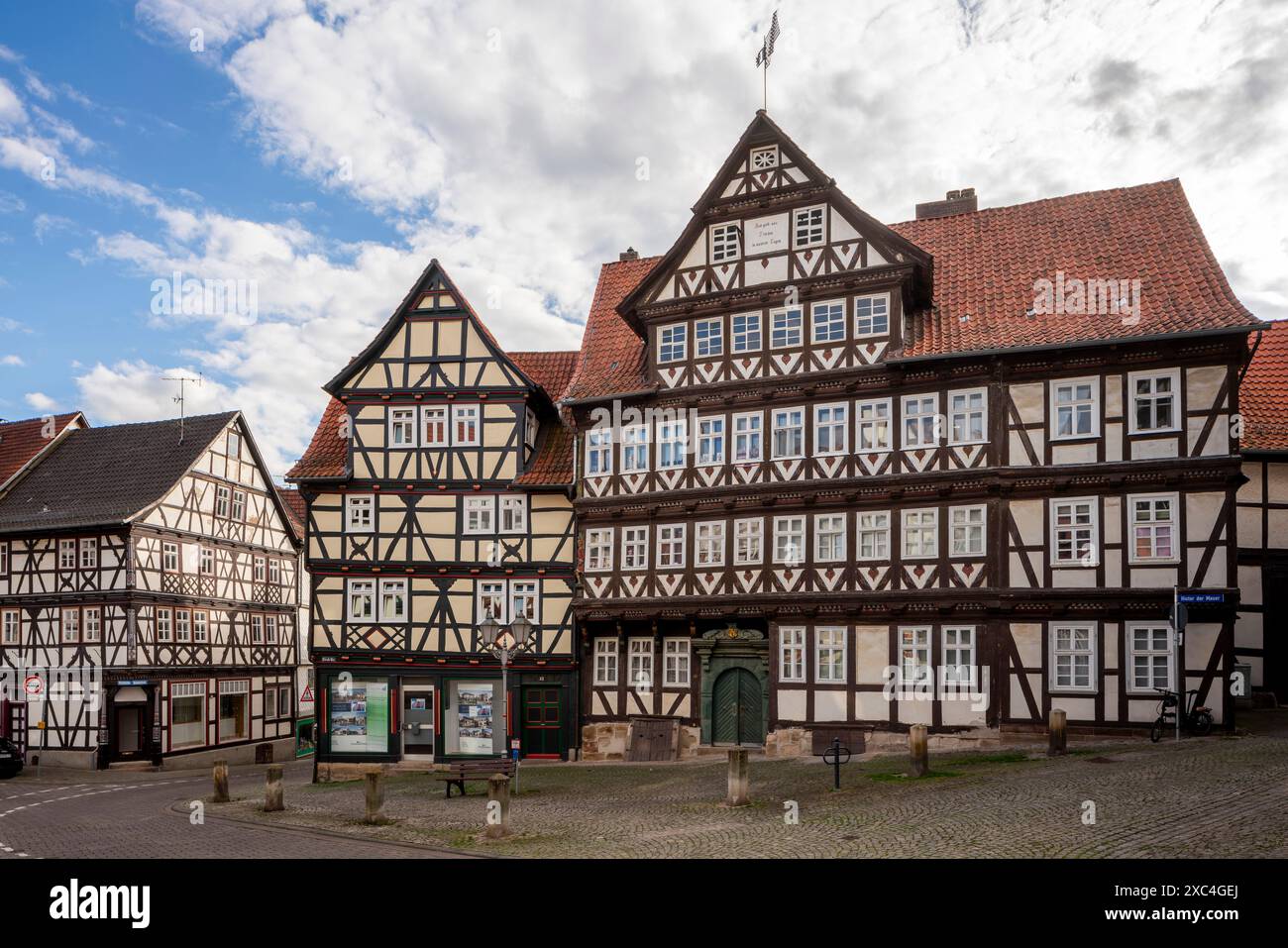 Bad Sooden-Allendorf, Ortsteil Allendorf, Kirchstraße, Häuser Nr. 27 und 29 Stockfoto