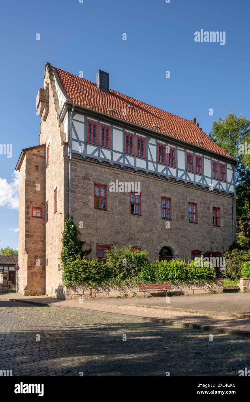 Bad Sooden-Allendorf, Ortsteil Allendorf, Rathofstraße 2, Steinernes Haus, Blick von Süden Stockfoto