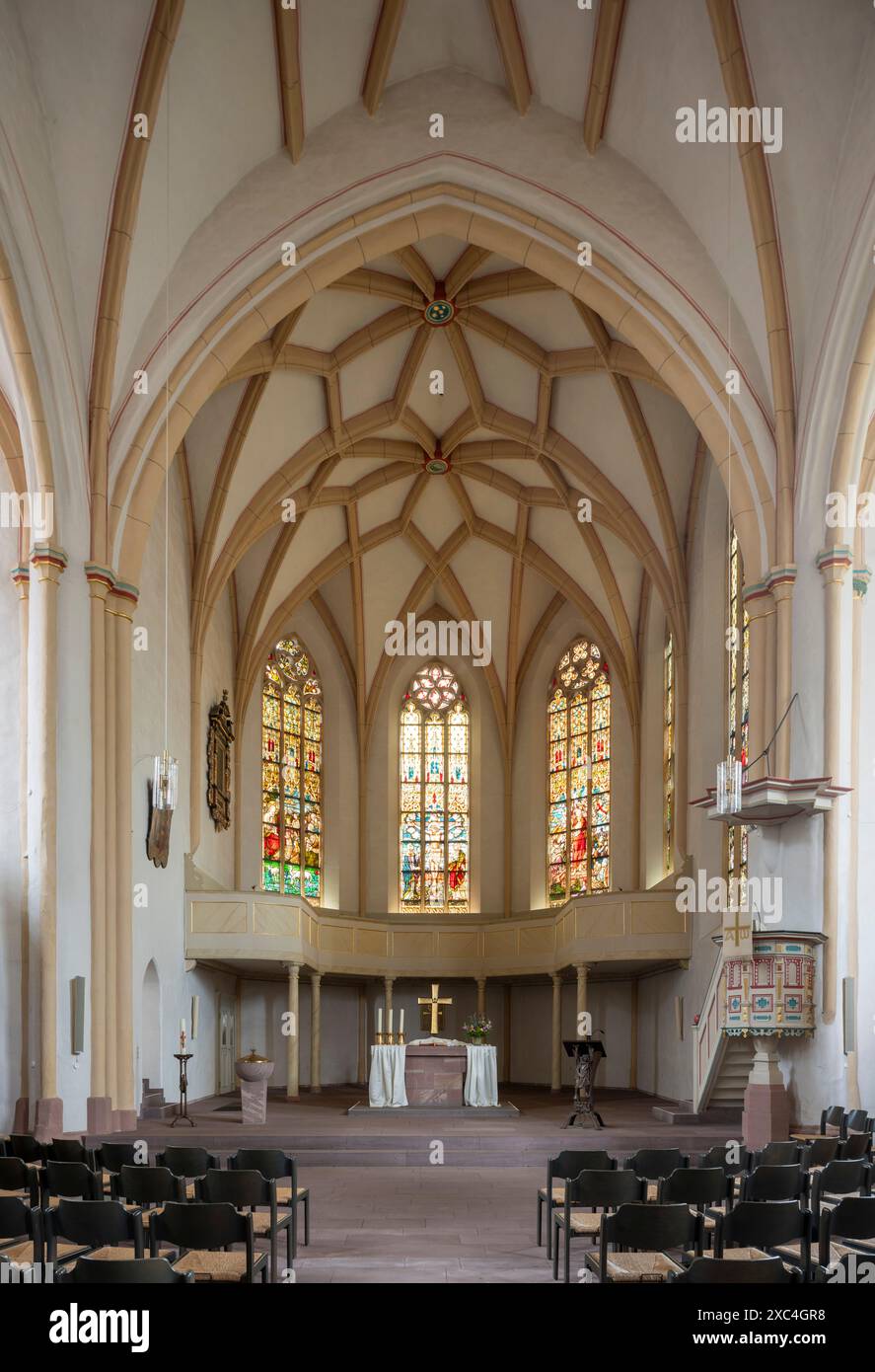 Eschwege, Evangelische Marktkirche St. Dionys, Chor Stockfoto