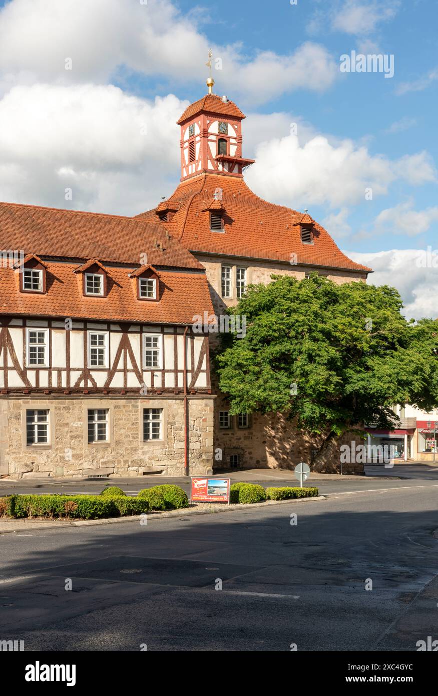 Eschwege, ehem. Schloss, Blick von Süden Stockfoto
