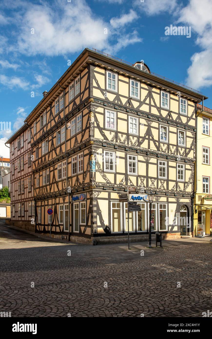 Eschwege, Obermarkt 44, Raiffeisenhaus von 1679 Stockfoto