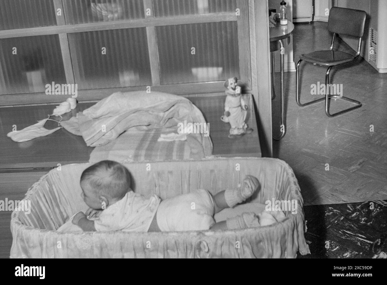 Der Fotograf Wendell Franks als Baby vor 72 Jahren. Ist er nicht kostbar? Stockfoto