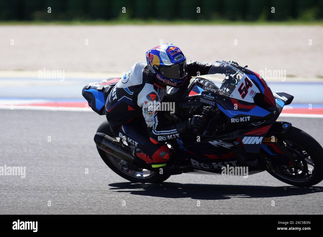 Foto Costanza Benvenuti/LaPresse 14.06.2024 - Sport-Motociclismo-2024-Motul FIM Superbike World Championship-Runde 04-Pirelli Emilia-Romagna Round-Misano World Circuit Marco Simoncelli &#x2013; FP1-FP2 nella Foto: FOTO Costanza Benvenuti/LaPresse 14.06.2024 - Sport-Motorradsport-2024-Motul FIM Superbike World Championship-Runde 04-Pirelli-Pirelli-Runde 04-Pirelli-Runde 04-Pirelli-Runde 04-Pirelli-Pirelli/LaPresse: Foto: Foto: Marco FIM Fmilia-Romoncelli/LaPresse Stockfoto