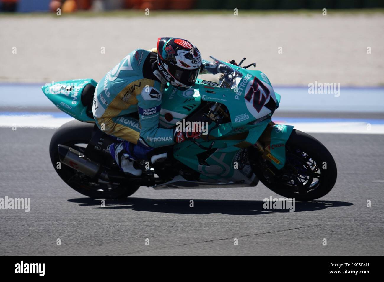 Foto Costanza Benvenuti/LaPresse 14.06.2024 - Sport-Motociclismo-2024-Motul FIM Superbike World Championship-Runde 04-Pirelli Emilia-Romagna Round-Misano World Circuit Marco Simoncelli &#x2013; FP1-FP2 nella Foto: FOTO Costanza Benvenuti/LaPresse 14.06.2024 - Sport-Motorradsport-2024-Motul FIM Superbike World Championship-Runde 04-Pirelli-Pirelli-Runde 04-Pirelli-Runde 04-Pirelli-Runde 04-Pirelli-Pirelli/LaPresse: Foto: Foto: Marco FIM Fmilia-Romoncelli/LaPresse Stockfoto