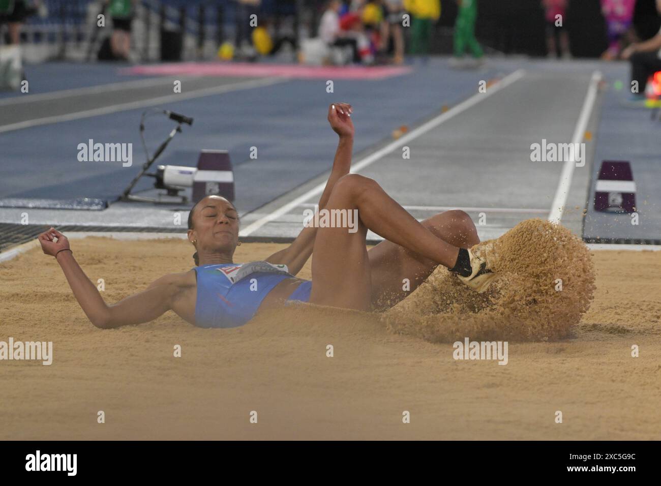 Olympiastadion, Rom, Italien. Juni 2024. 2024 Leichtathletik-Europameisterschaft, 6. Tag; Larissa IAPICHINO (ITA) tritt an den Langspringerinnen am 6. Tag der Leichtathletik-Europameisterschaft an. Credit: Action Plus Sports/Alamy Live News Stockfoto