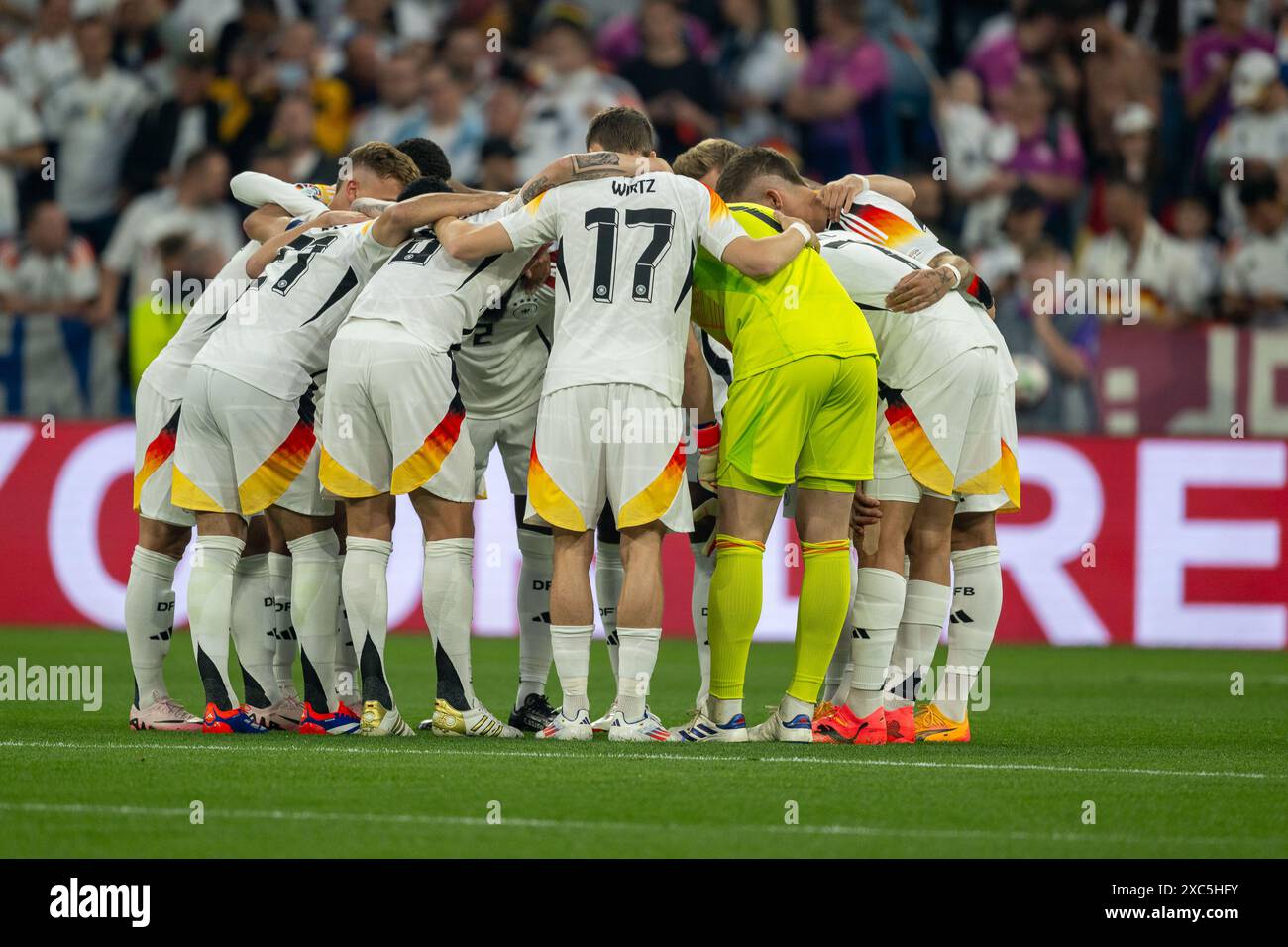 StartelfDeutschland, GER, Deutschland (GER) vs. Scottland (SCO), Fussball Europameisterschaft, UEFA EURO 2024, Gruppe A, 1. Spieltag, 14.06.2024, Foto: Eibner-Pressefoto/Sascha Walther Stockfoto
