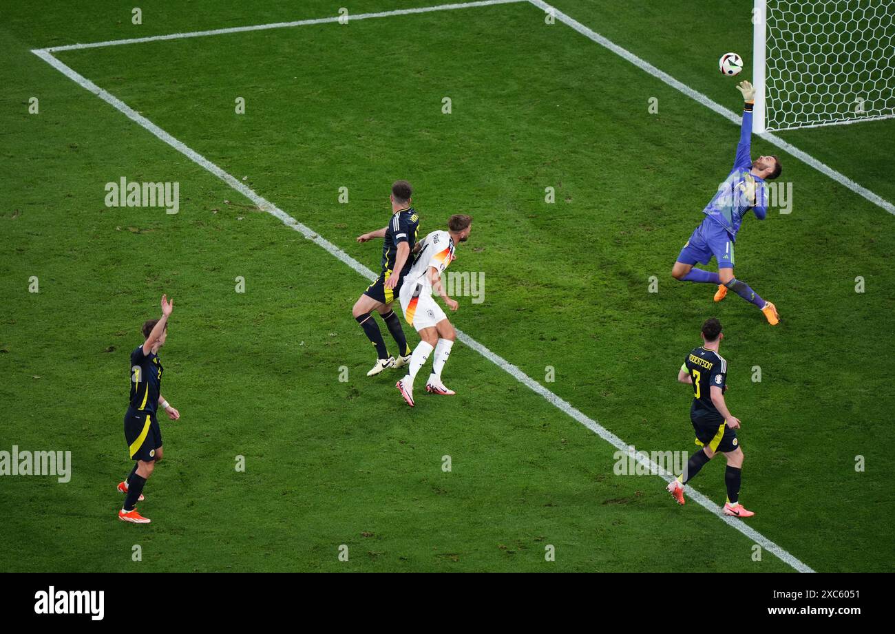 Der deutsche Niclas Fullkrug erzielte ein fünftes Tor, das im Abseits beim Spiel der UEFA Euro