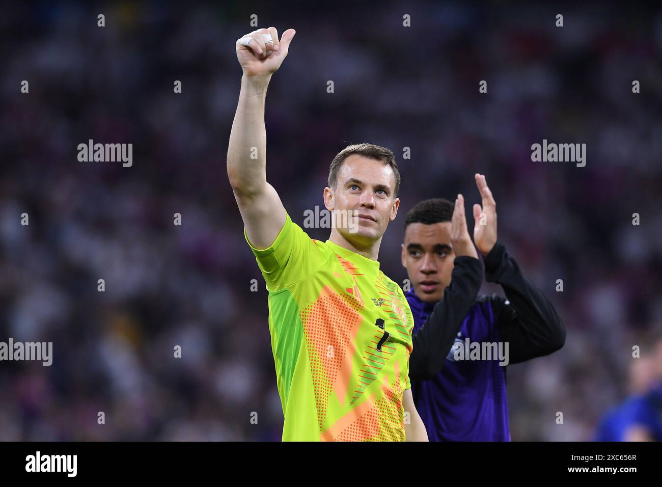 Fussball UEFA EURO 2024 Gruppenphase 1. Spieltag Eroeffnungsspiel Deutschland - Schottland am 14.06.2024 in der München Fussball Arena in München Manuel neuer ( Deutschland ) Foto: Revierfoto Credit: ddp Media GmbH/Alamy Live News Stockfoto