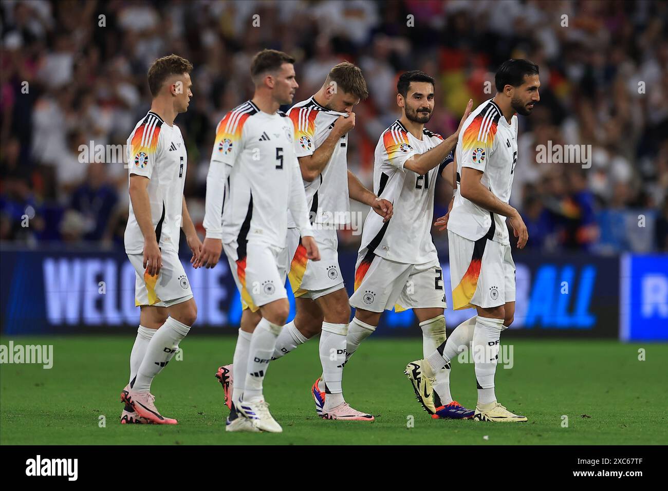 Emre Can (Deutschland) macht es 5-1 während der UEFA-Europameisterschaft Gruppe Ein Spiel zwischen Deutschland und Schottland in der Allianz Arena, München am Freitag, den 14. Juni 2024. (Foto: Pat Scaasi | MI News) Credit: MI News & Sport /Alamy Live News Stockfoto