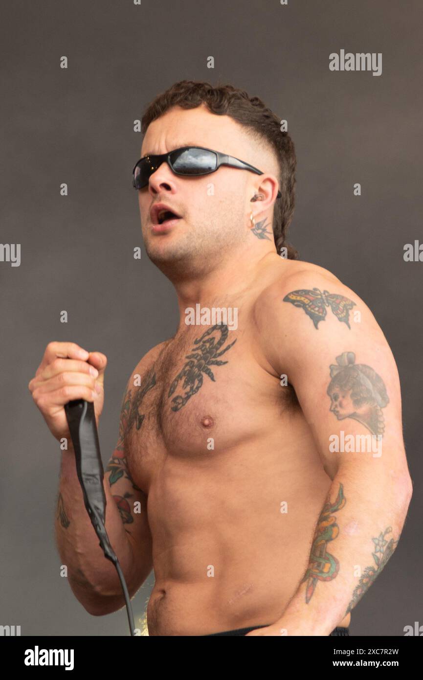 Donington, Großbritannien. Juni 2024. Soft Play begeistert die Menge beim Download Festival. Cristina Massei/Alamy Live News Stockfoto