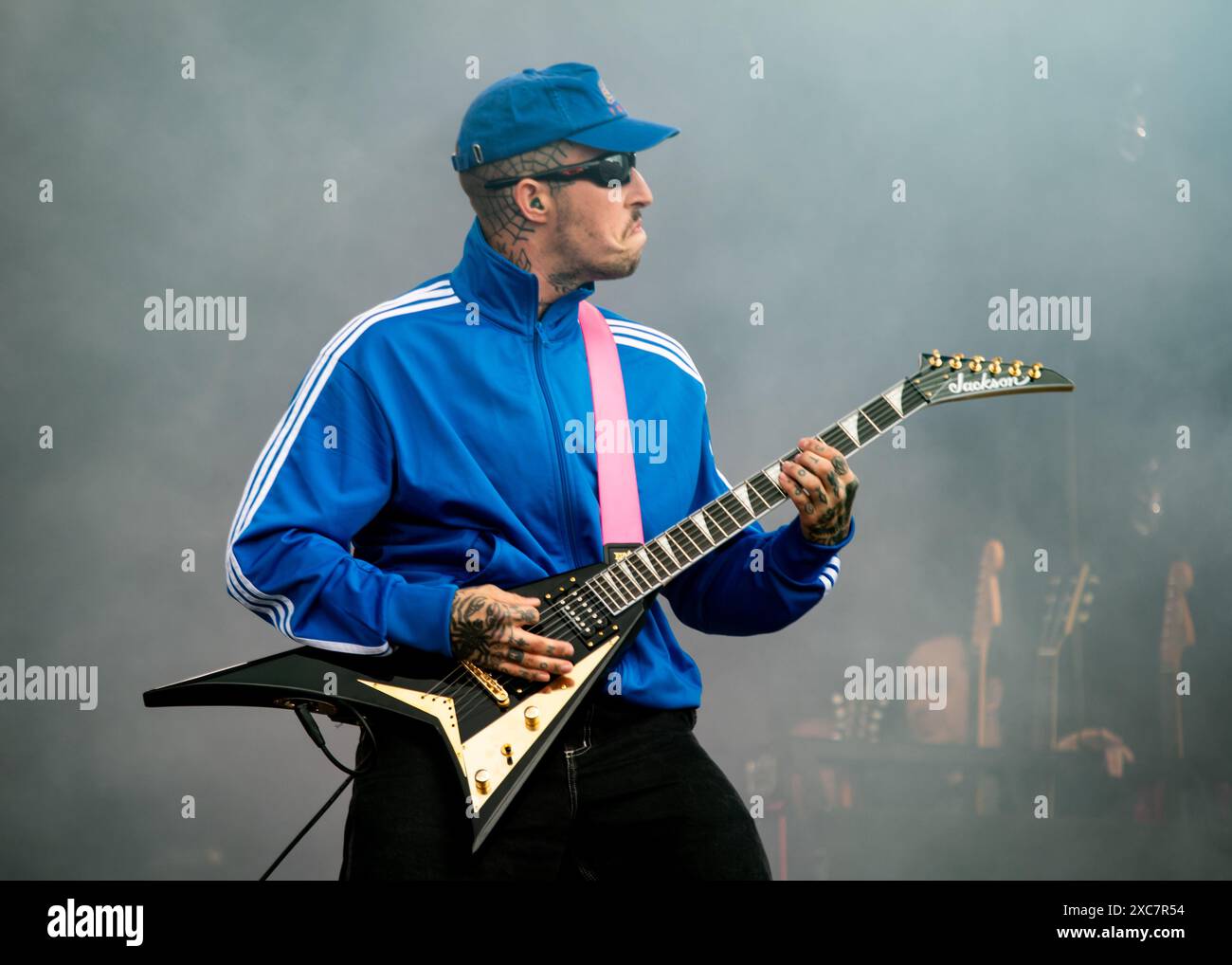 Donington, Großbritannien. Juni 2024. Soft Play begeistert die Menge beim Download Festival. Cristina Massei/Alamy Live News Stockfoto