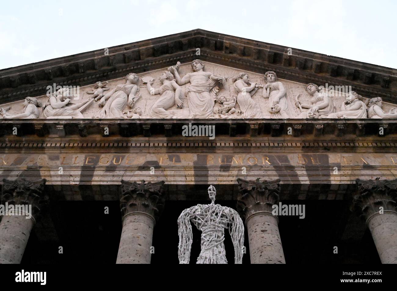 GUADALAJARA, JALISCO, MEXIKO: Nach zehnjähriger Bauzeit wurde das Teatro Degollado mit seinen korinthischen Säulen am 13. September 1866 eingeweiht Stockfoto