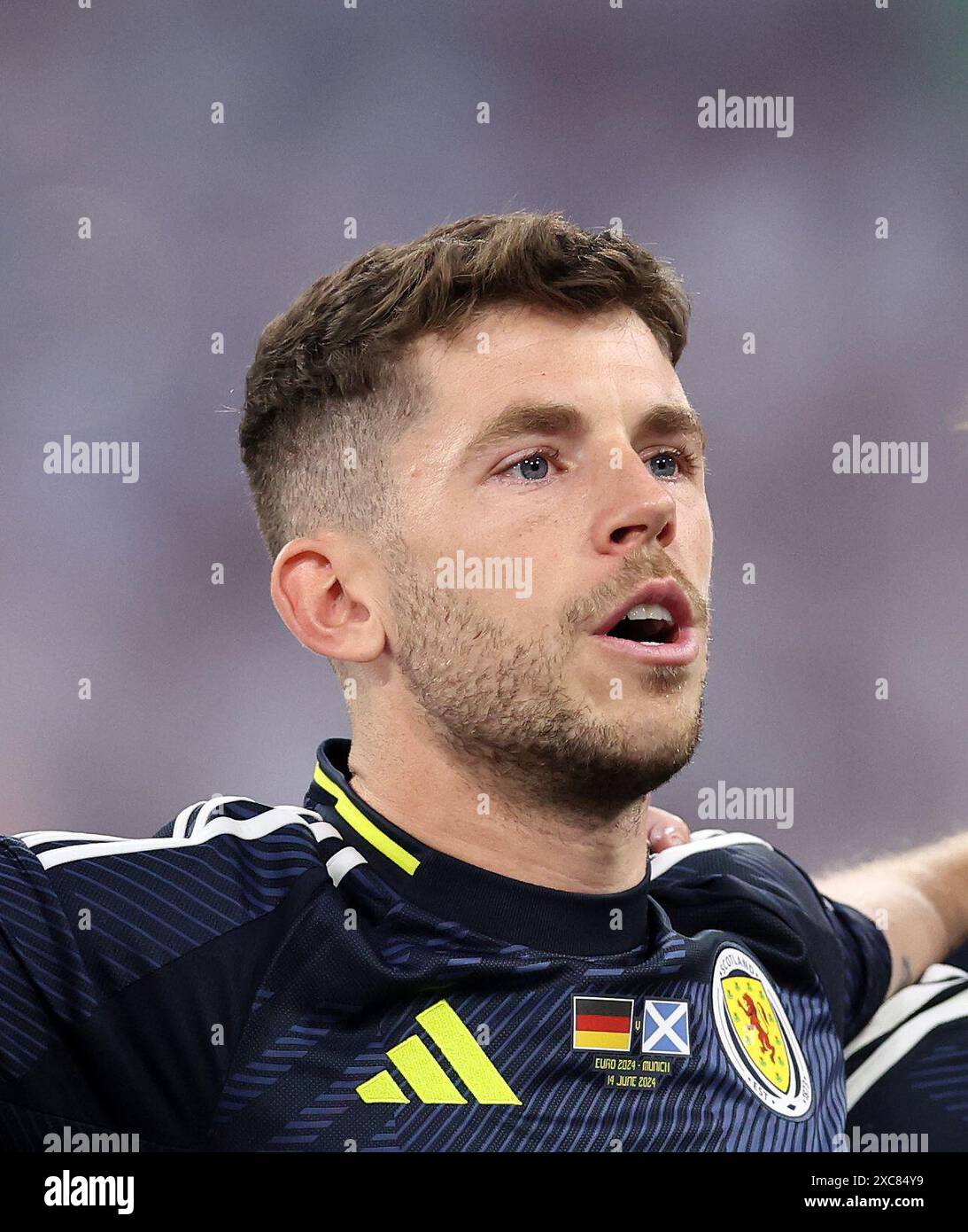 München, Deutschland. Juni 2024. Ryan Christie aus Schottland während des UEFA-Europameisterschaftsspiels in der Allianz Arena in München. Der Bildnachweis sollte lauten: David Klein/Sportimage Credit: Sportimage Ltd/Alamy Live News Stockfoto