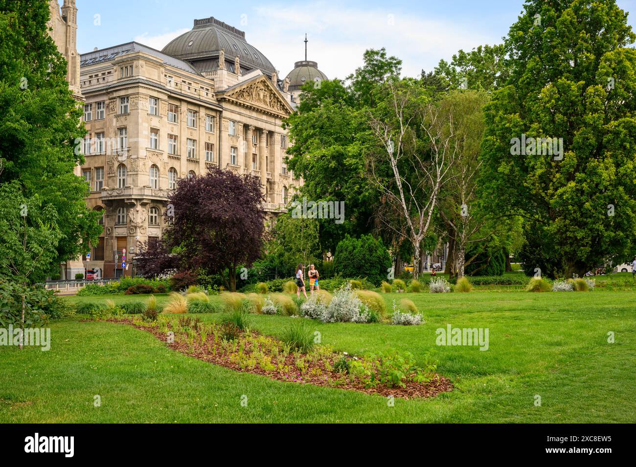 Stephen Széchenyi Square, Budapest, Ungarn Stockfoto