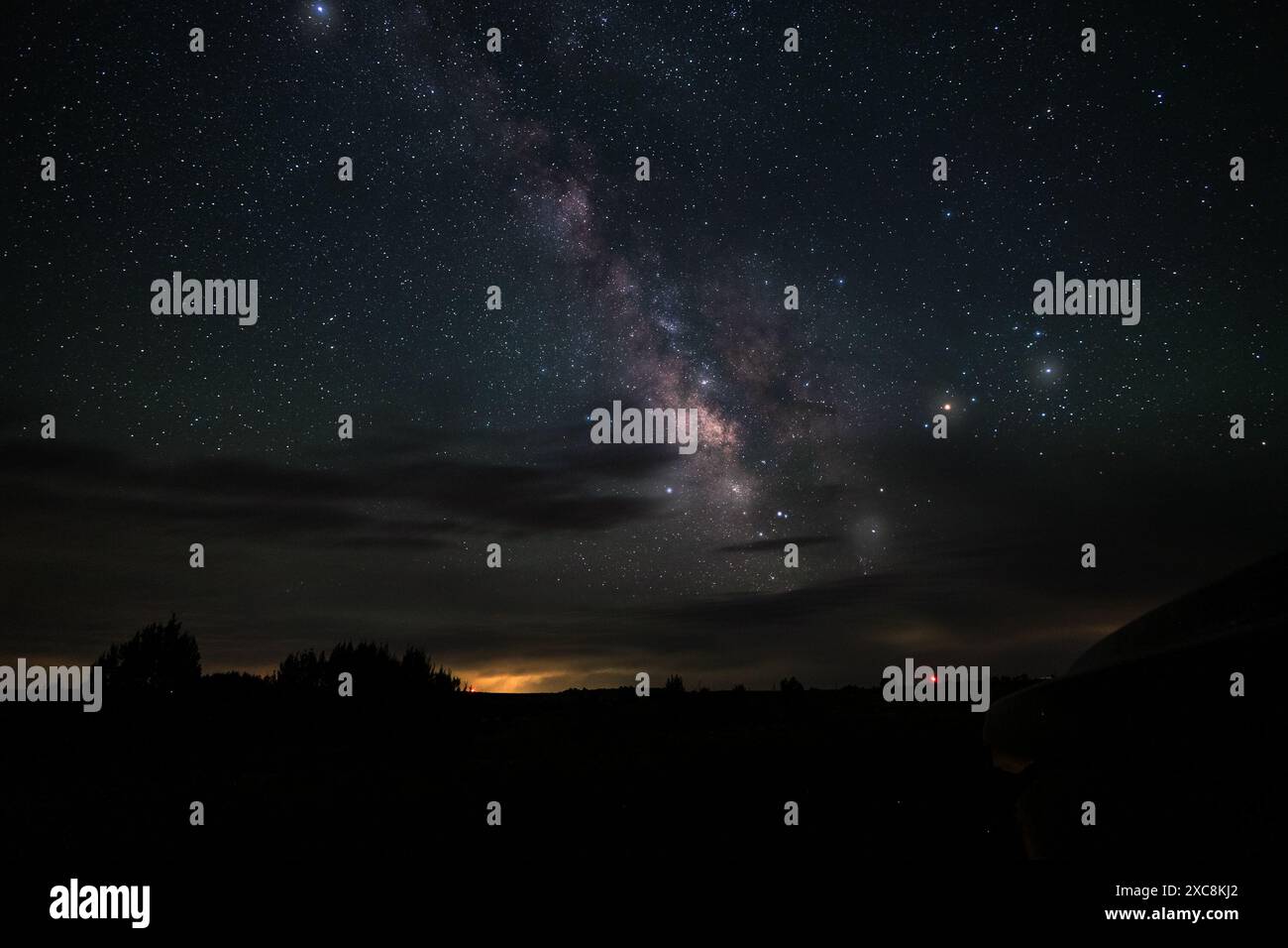 8. Juni 2024: ASTRO Photography and Milky Way Photos im Black Mesa State Park in Kenton, OK. Ron Lane Stockfoto